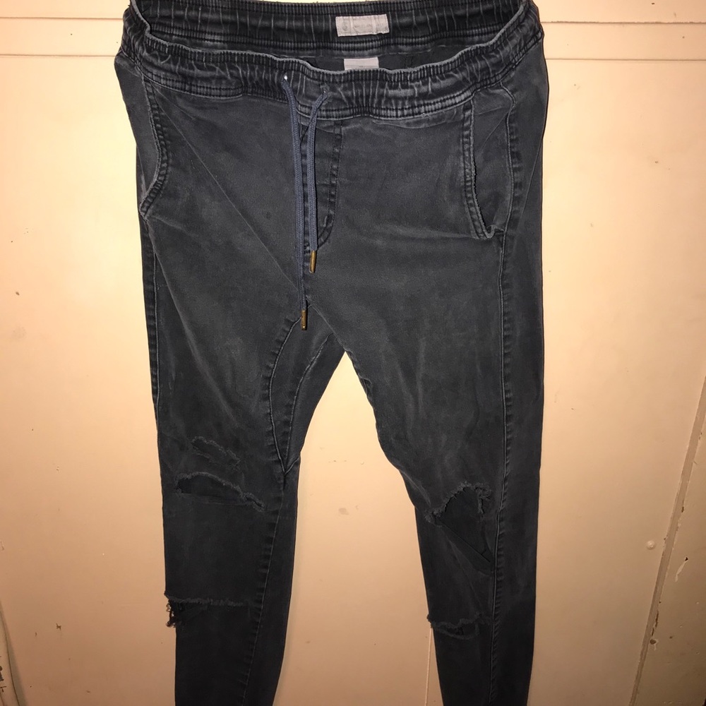 Charles & A Half xtreme distressed joggers